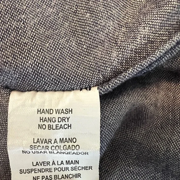 Rails Kendra Plaid Flannel Button Front Shirt Chambray Lined in Indigo sz M - Picture 11 of 14